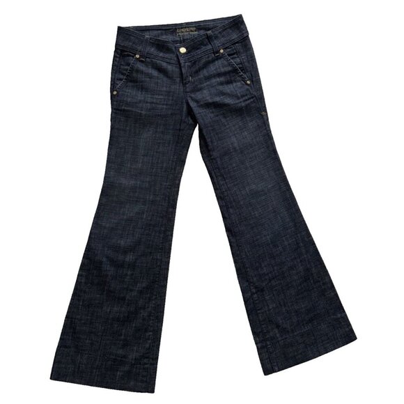 bebe premium denim, woman's 26 p, DARK WASH, Jeans, Wide leg, dark wash - Picture 3 of 11